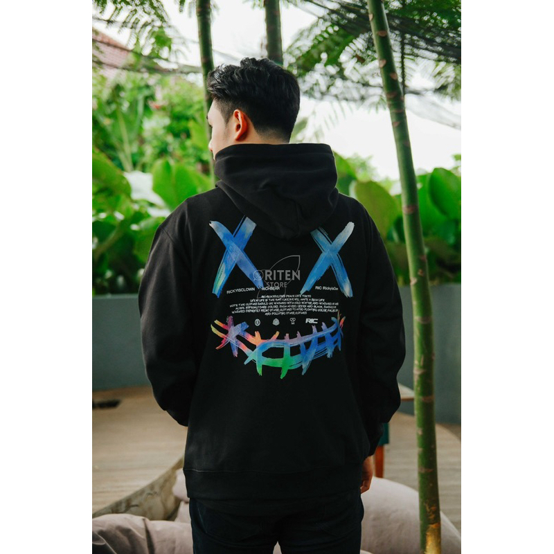 Ricky Is Clown Laser Hoodie Black Original / RickyisClown