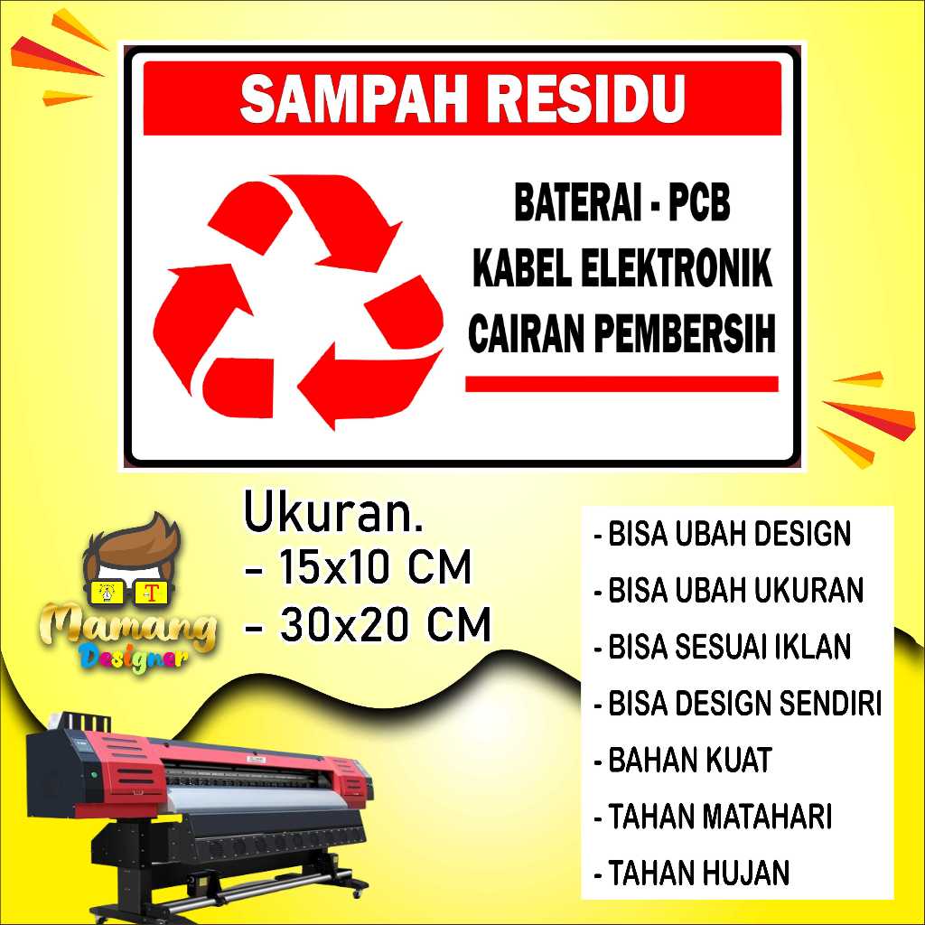 

Cetak Sticker Custom Design Bebas Bahan Glosy Merah