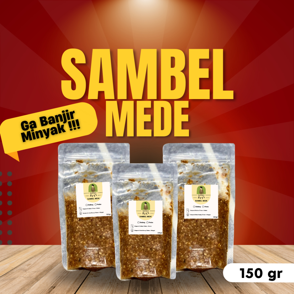 

NJONJA SITI - Sambel Ayam Gepuk Kacang Mede - Sambel Mede - Sambel Premium - BUKAN SAMBEL PECEL