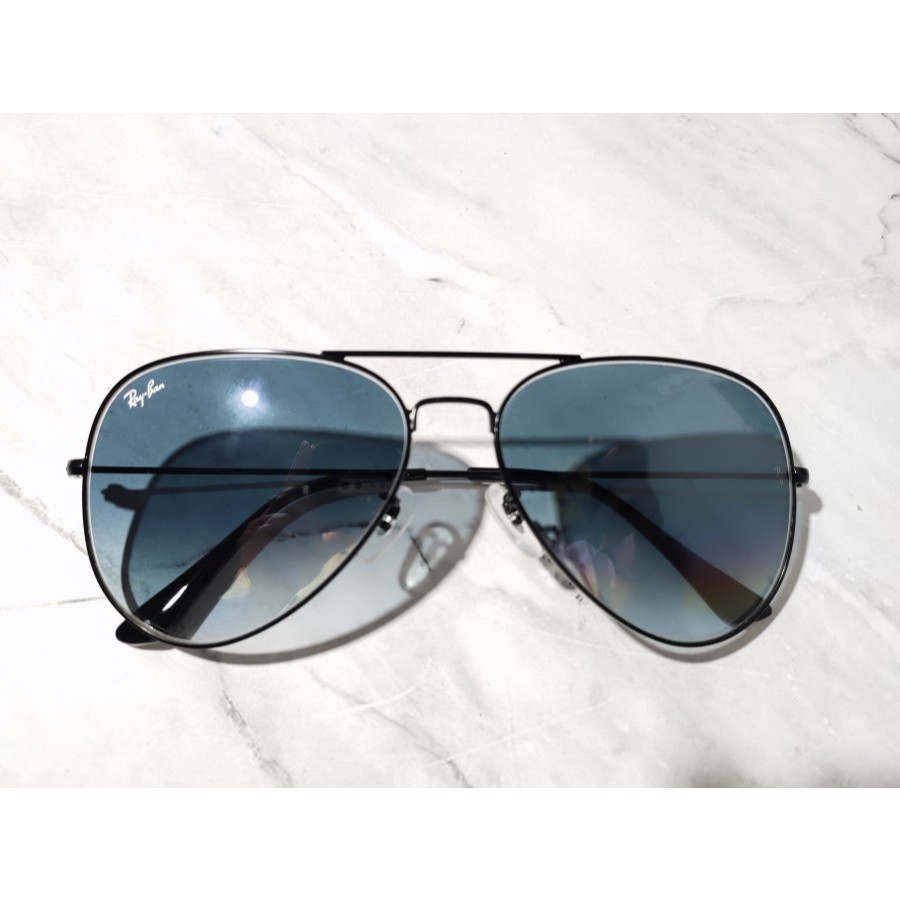 KACAMATA RAYBAN PRIA / WANITA AVIATOR RB3026 BLACK BLUE GRADIENT ORIGINAL