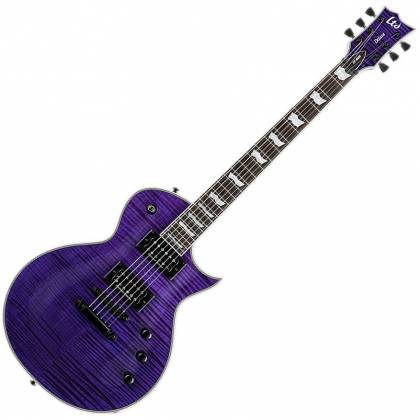ESP Guitars LEC1000FMSTP LTD Deluxe EC-1000 Eclipse 6-String RH Electric Guitar-See Thru Purple lec-
