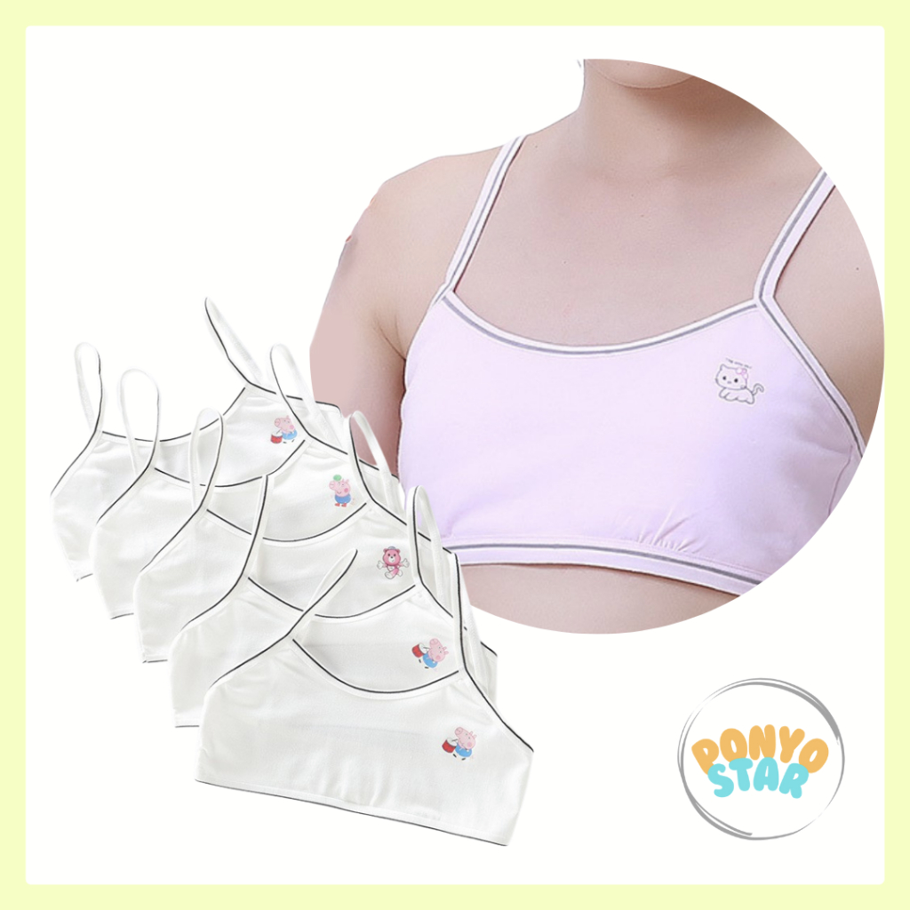 801 Miniset Bra BH Anak Baru Puber Pubertas Perempuan Bocah SD SMP Bahan Katun Tanpa Busa