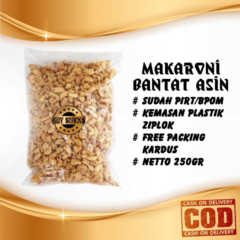 

{Kuy Snacks} Aneka Macam Makanan Serba 250gr Makaroni Asin Dan Makaroni Pedas