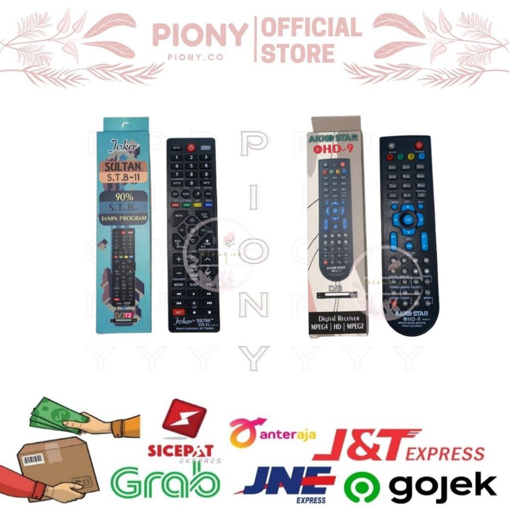 REMOT JOKER AKOSTAR HD 9 DIGITAL MULTIFUNGSI SET TOP BOX FREE BATERAI