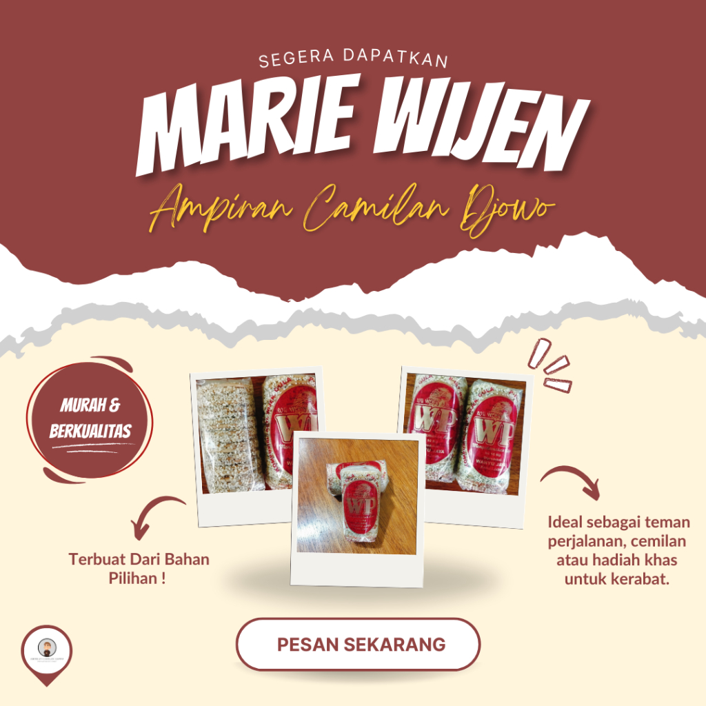 

Biskuit Kue Marie Wijen Cap Wp / Oleh oleh khas jawa timur - Ampiran Camilan Djowo