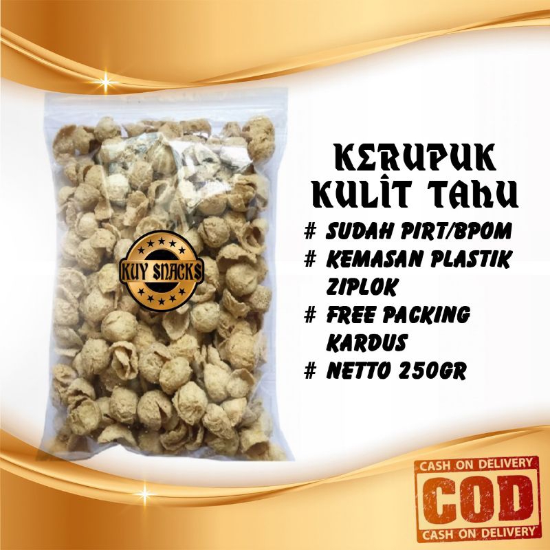

{Kuy Snacks} Aneka Macam Makanan Serba 250gr Kerupuk Kulit Tahu