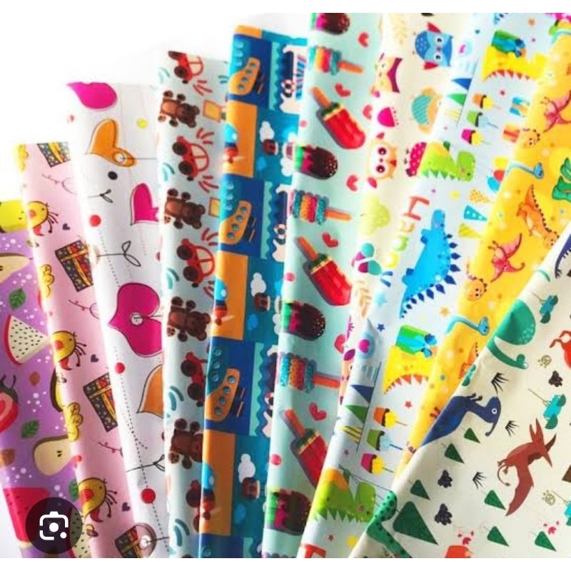 

iDk90 Grosir Kertas Kado Kiky 1Pak Isi 50 Lembar