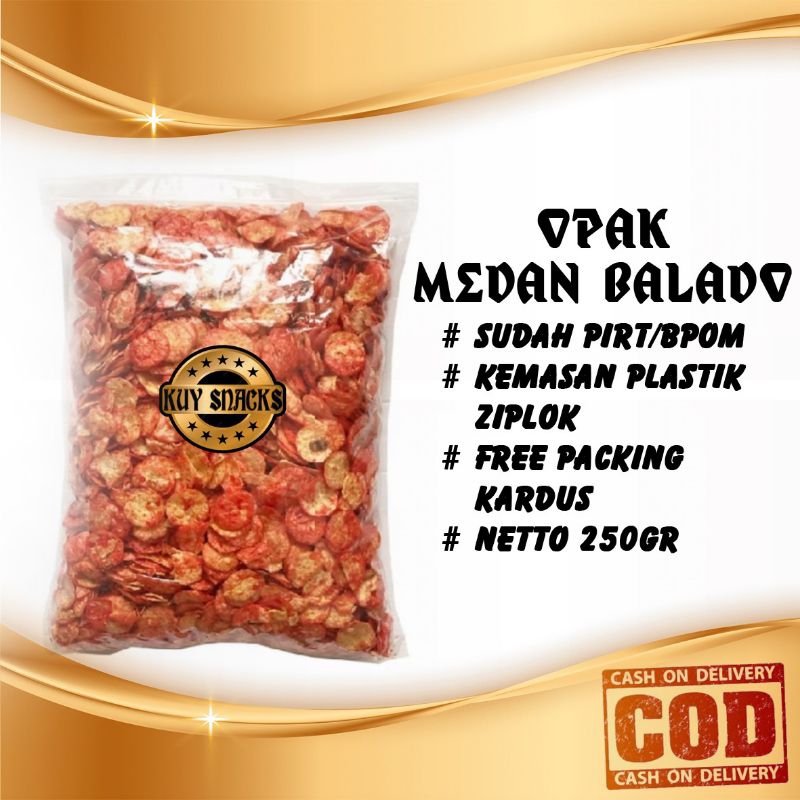 

{Kuy Snacks} Aneka Macam Makanan Serba 250gr Opak Medan Original Dan Pedas