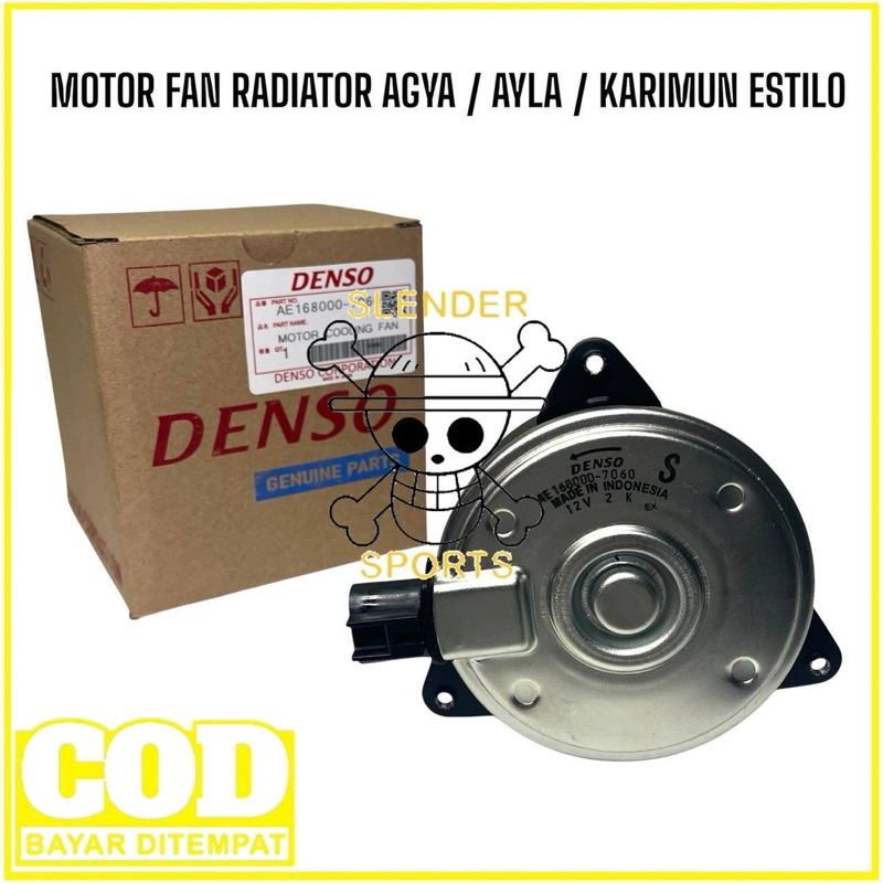 MOTOR FAN AGYA - MOTOR FAN RADIATOR AGYA AYLA - MOTOR FAN KIPAS RADIATOR AGYA 168000-7060