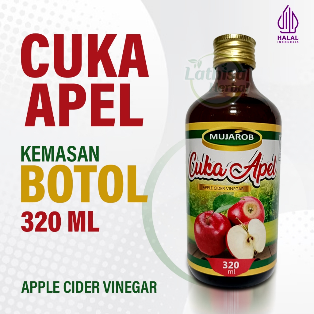 

Cuka Apel 320 Ml Mujarob Cider Vinegar