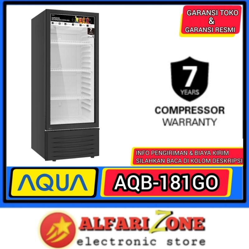AQUA AQB-180GO Kulkas showcase aqua 1 Pintu 165L AQB181GO
