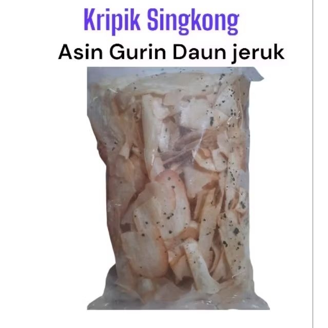 

Keripik Singkong Asin Gurih Daun Jeruk Cemilan / Makanan / Keripik / Kerupuk / Snack