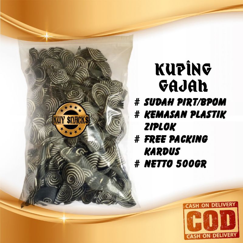 

{Kuy Snacks} KUPING GAJAH Harga Grosir Berat Kemasan 500gr Dan 1000gr