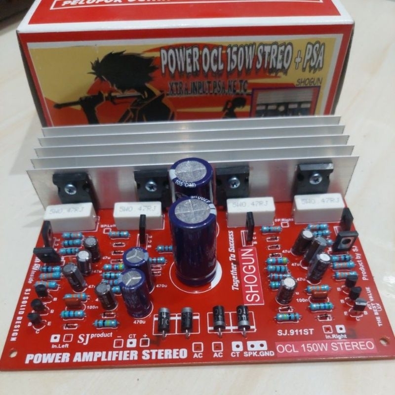 Termurah KIT SPEAKER AKTIF STEREO 150WATT  3955/3055 Plus Regulator SHOGUN