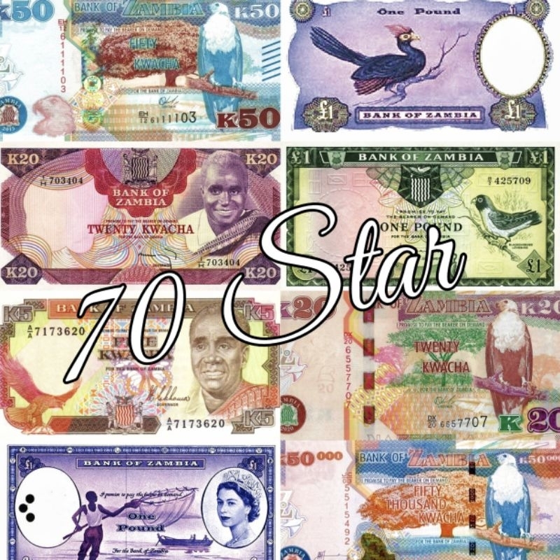 Uang Negara Zambia UNC