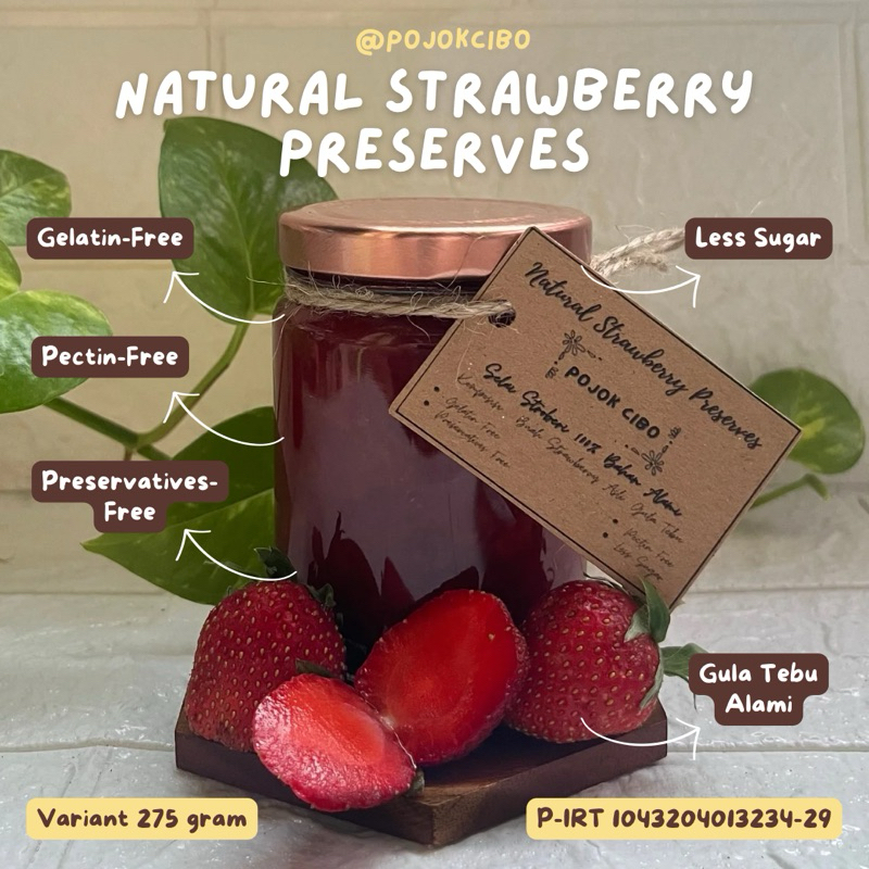 

Selai Natural Strawberry Preserves Homemade by POJOK CIBO