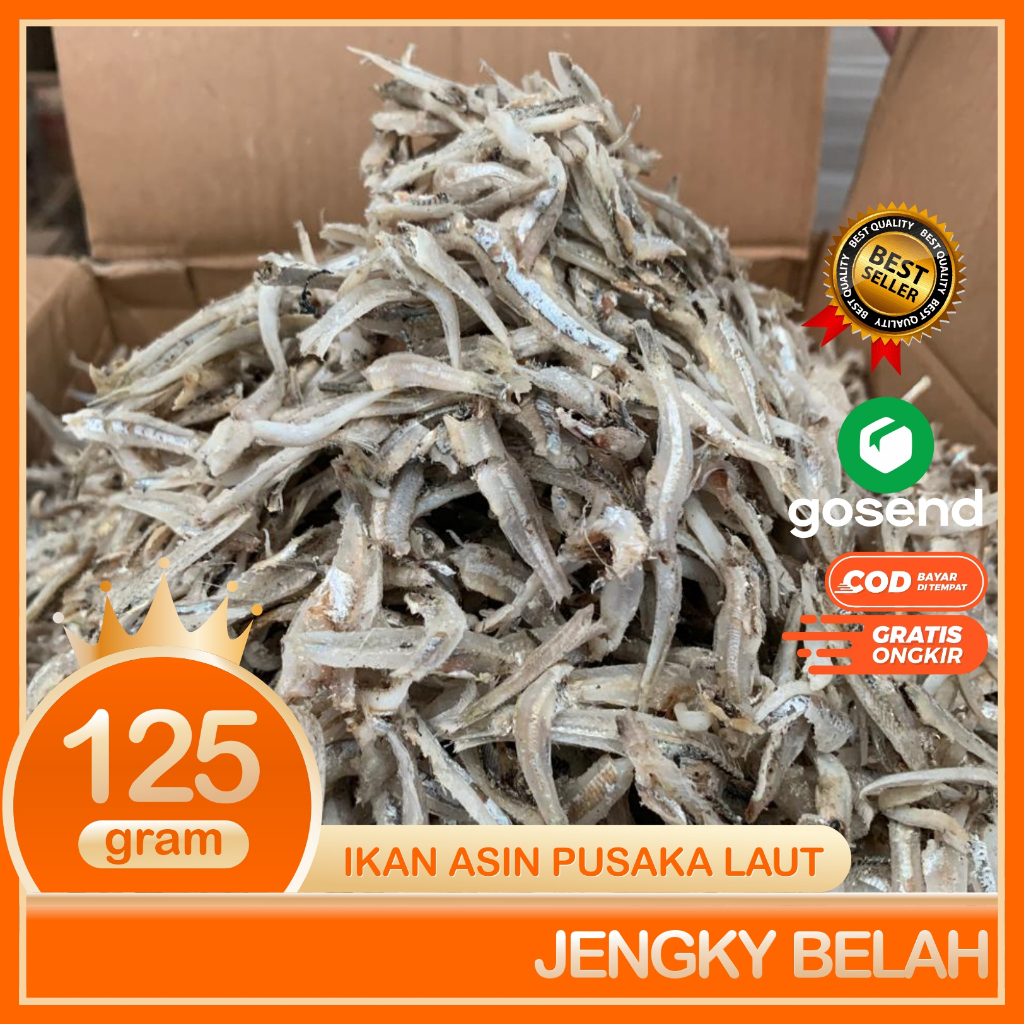 

Ikan Asin Teri Jengky Belah Vip Premium Tri Jengky Beleh 125 gram