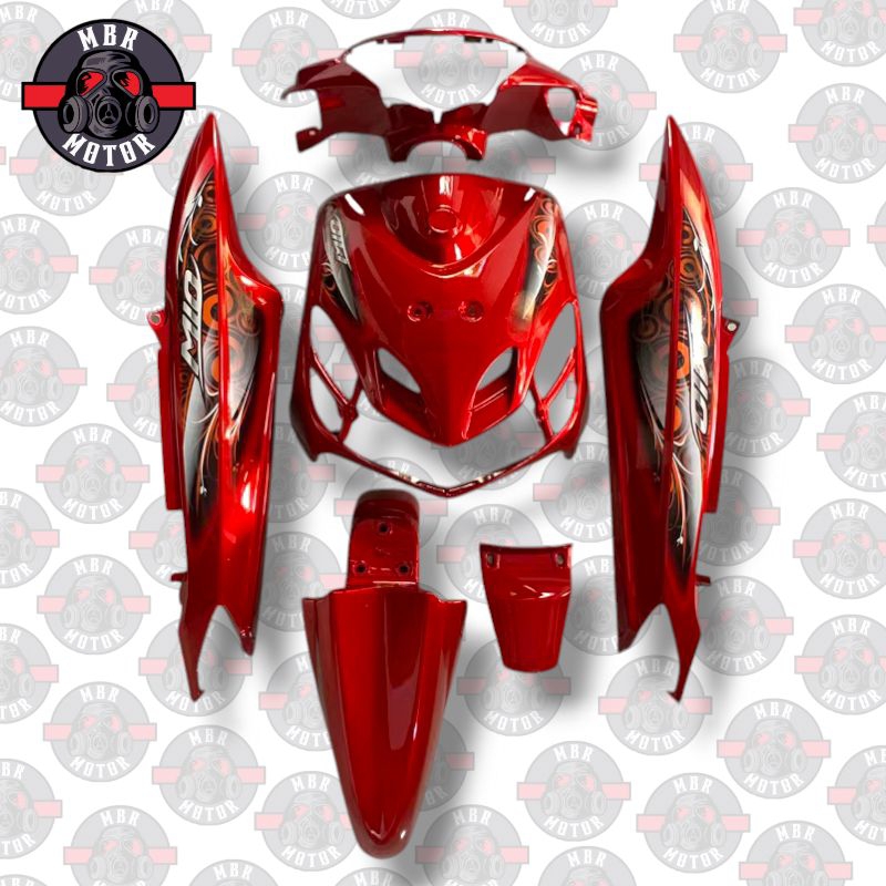 Cover Body Fullset Mio Smile Dek Body Belakang Yamaha Mio Smile Fullset Plus Stiker