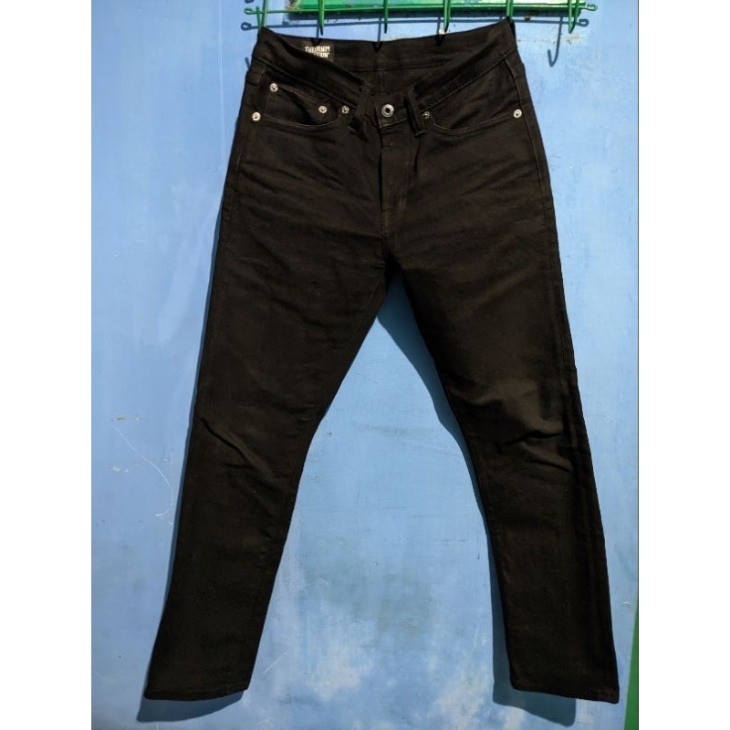 The Denim Station - BRAHMA Black Stretch 13oz non selvedge  -  SLIM FIT