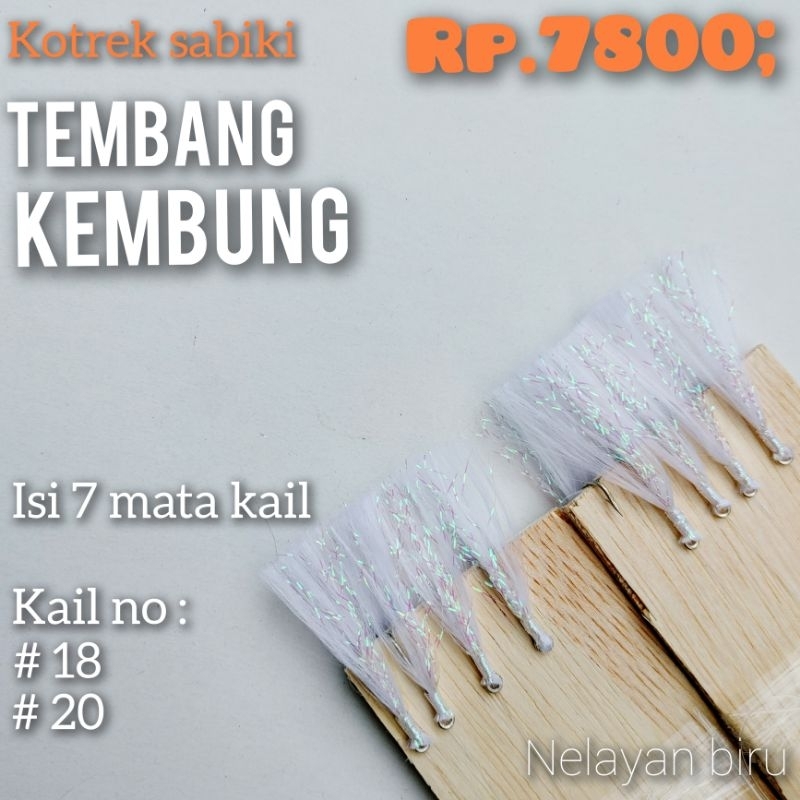 KOTREKAN PANCING / UMPAN SABIKI HANDMADE Untuk Ikan kembung, Tembang Selar