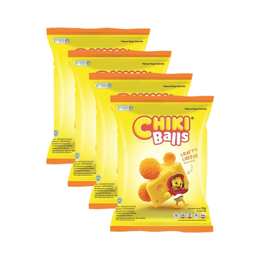 

CHIKI SNACK BALLS CHEESE PCK 55G