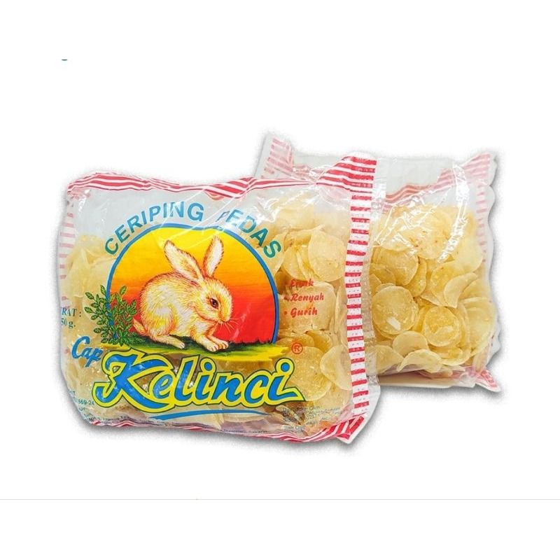 

Kerupuk Ceriping Pedas Cap Kelinci (250gr)