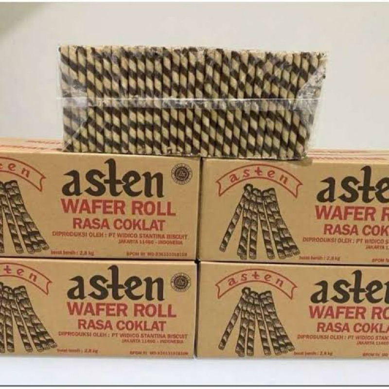 1 DUS (2.8 KG) ASTOR PANJANG / ASTEN COKLAT / WAFER ROLL