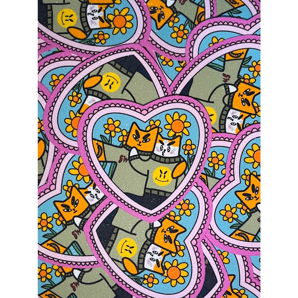 

Sticker Glitter Kucing You and Me Edition