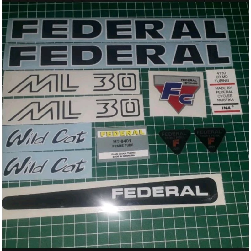 stiker sepeda federal wild cat ml 30