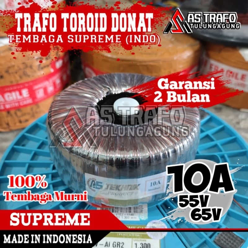 TRAFO TOROID DONAT 10A CT 65v-55