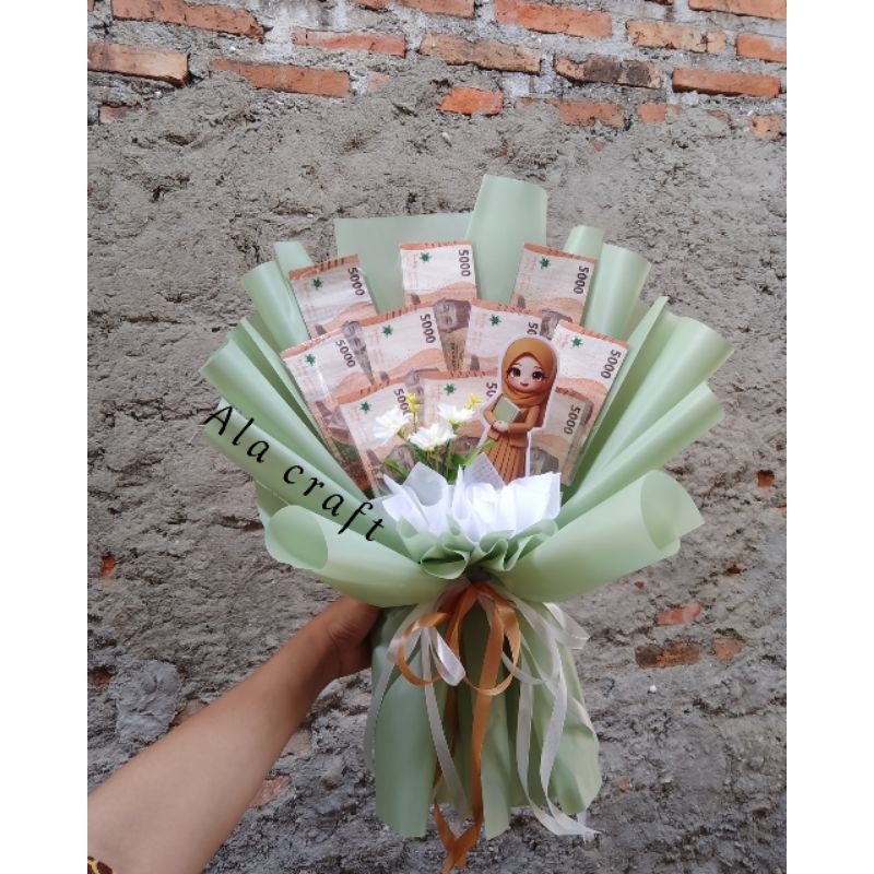 

Ala craft/ Buket Uang kosongan/ Buket murmer