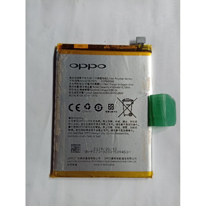 baterai oppo a5s ori copotan