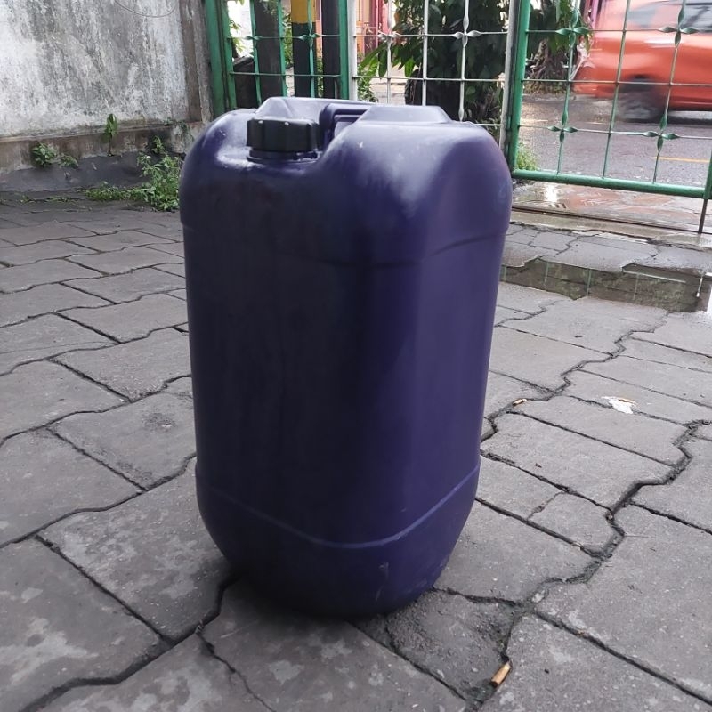 Jerigen Bekas 30lt 30liter 30ltr Biru Tua Tutup Dalam Luar Jerrycan Jrigen Pail Pil Tebal
