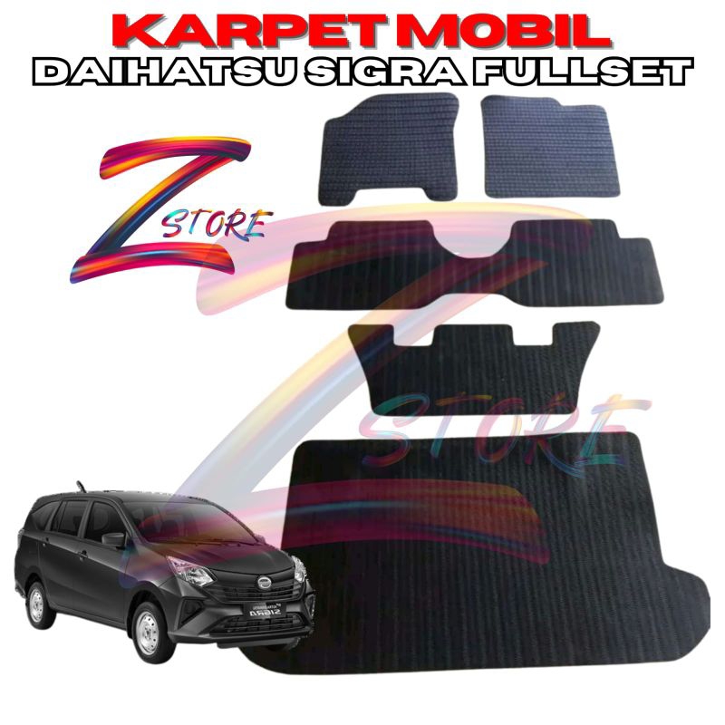 Karpet Mobil Daihatsu Sigra Fullset alas kaki