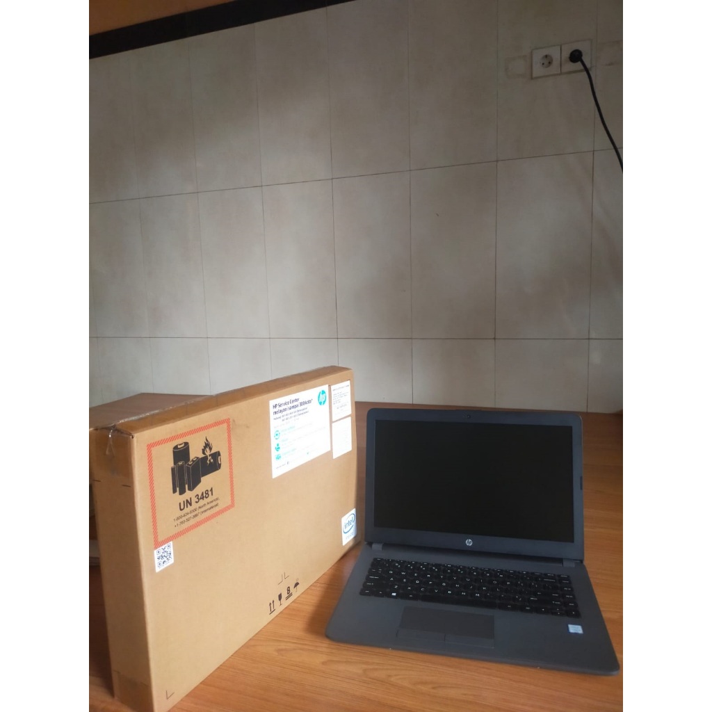 Laptop Baru HP 240 G6 Core i3 Gen 6 Ram 4Gb Hdd 1TB