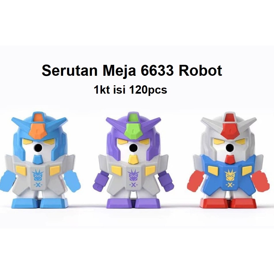 

[FREE BUBBLE+DUS] Serutan Meja Putar Duduk Fancy Robot Robotic 6633