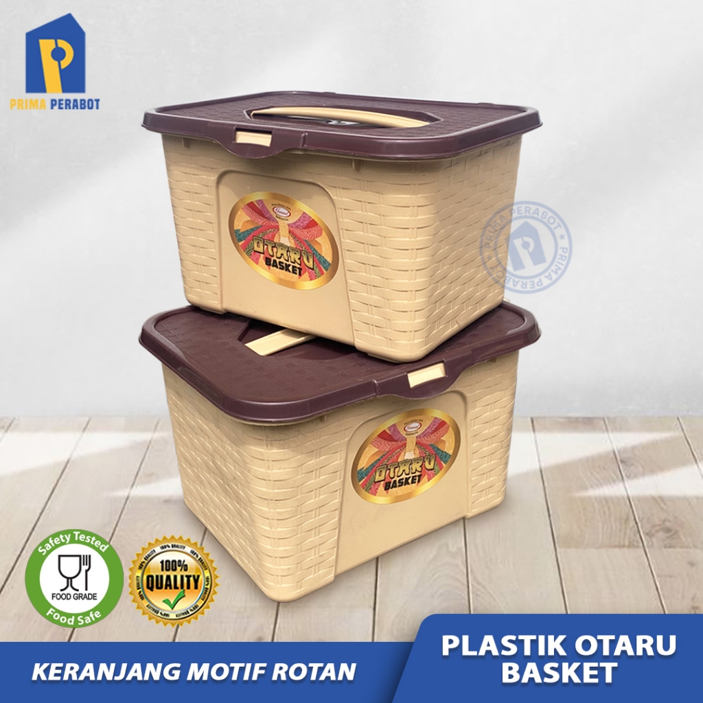 Keranjang Hajatan Kotak Makan Lunch Box  Mini Container Piknik Serbaguna Otaru Basket
