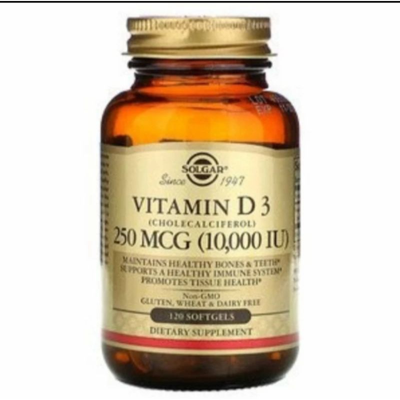solgar Vitamin D3 10000 IU 125mcg 120 Softgel.