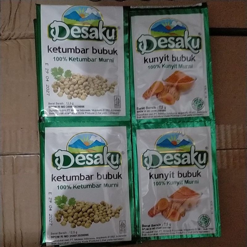 

Desaku Kunyit dan Ketumbar bubuk renceng isi 12pcs