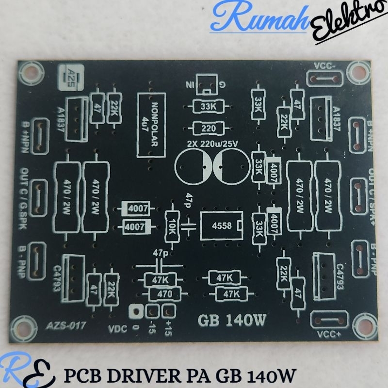 PCB DRIVER POWER AMPLIFIER GB 14 WATT
