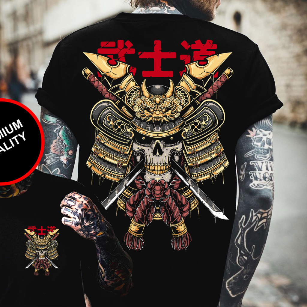 TSHIRT - SAMURAI - KAOS POLOS HITAM - KAOS ANAK MUDA - KAOS BANDUNG - KAOS MALANG -  KAOS MAXWEL - K