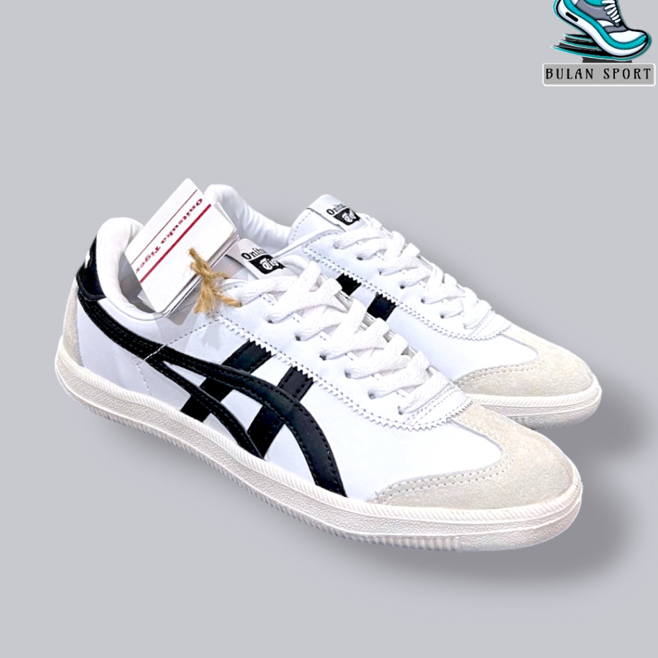 SEPATU PRIA WANITA ONITSUKA TOKUTEN PUTIH LIST HITAM