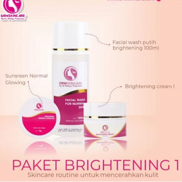 PAKET BRIGHTENING/Paket Brightening Cream 1/Paket brightening cream 2/Paket brightening cream 3/