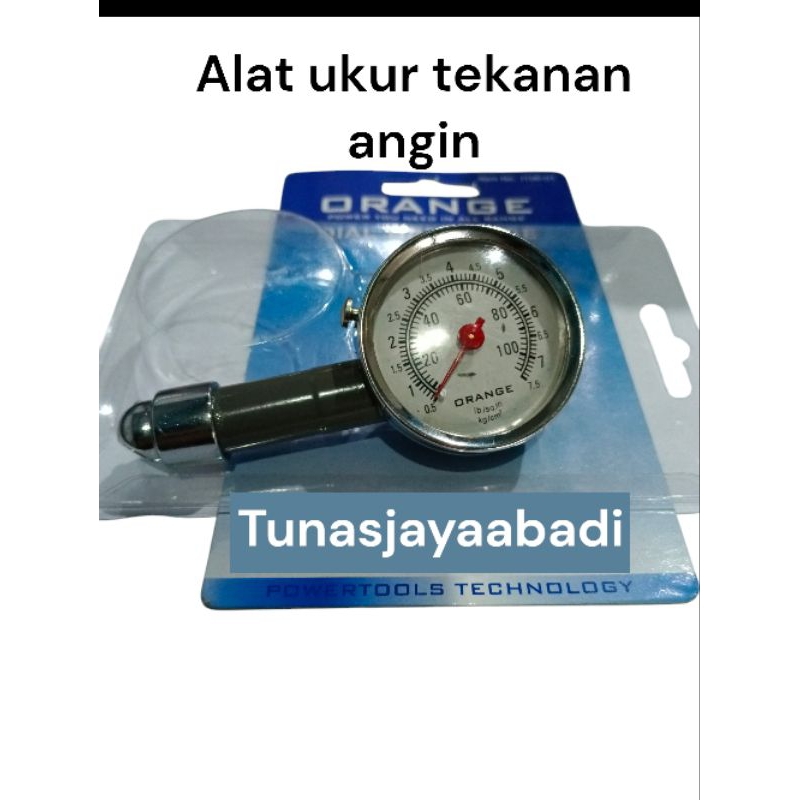 Alat Pengukur Tekanan Angin Ban Model Dial Merk ORANGE