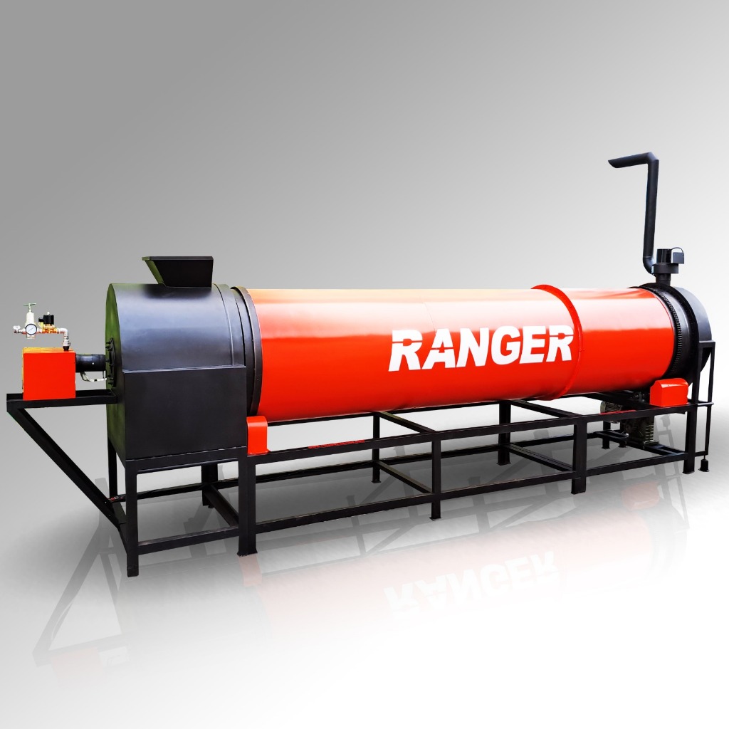 ALAT PENGERING MODEL ROTARY DRYER KAPASITAS 500KG CONTINUES KAYU BAKAR PENGERING DAUN GABAH PADI JAG