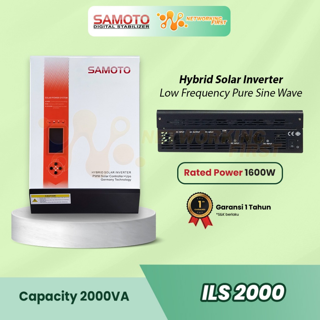 Samoto Inverter Panel Surya ILS2000/1600Watt Hybrid Inverter Solar Panel
