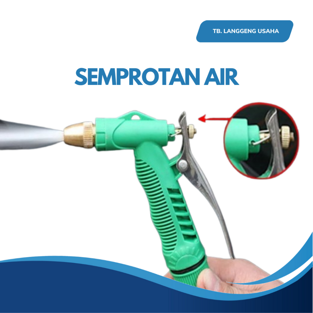 Water Nozzle Semprotan Air Lurus Kuningan/Nozzle Kepala Cuci Mobil/Brass Sprayer Nozzle