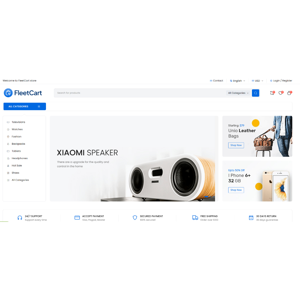 FleetCart - Laravel Ecommerce CMS Versi Terbaru