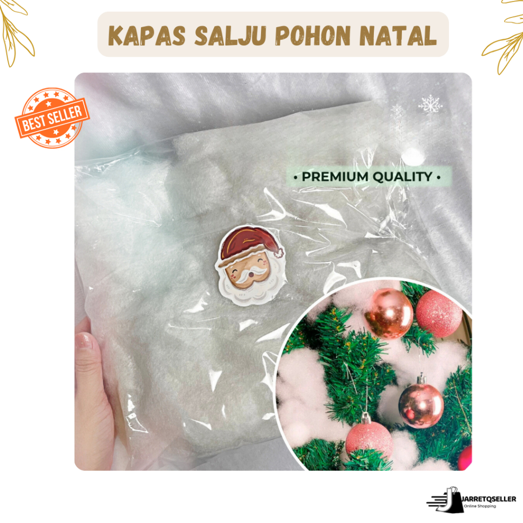 🆕 Kapas Salju Pohon Natal | Dekorasi Pohon Natal Salju | Salju Buatan Premium Dekorasi Christmas