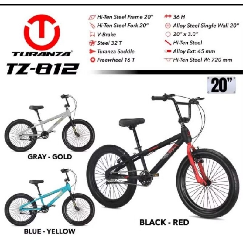 Sepeda BMX Ukuran 20 ST Turanza 811